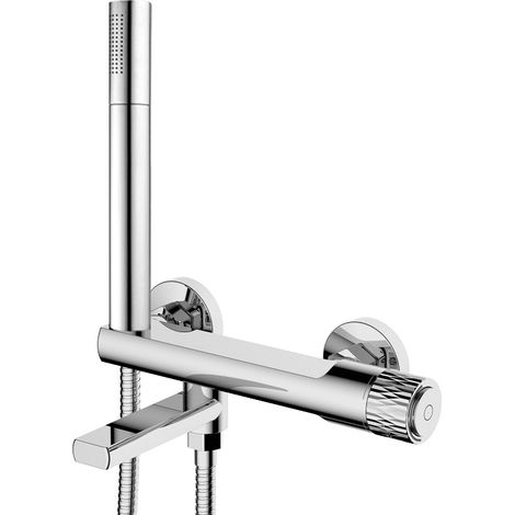 Mexen Diamond Wannenarmatur mit Duschset, Chrom - 71530-00 (1/2)