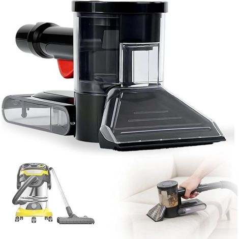 Embout Aspirateur Universel,Embout Aspirateur avec Pulvérisation Nettoyage en profondeur,Brosse Aspirateur Compatible avec Kärcher 35mm Aspirateur eau et Poussière,pour Meubles, Matelas, Tapis (1/4)