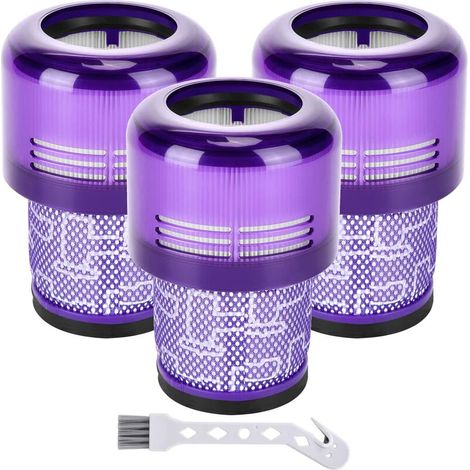 ZVD – Lot de 3 filtres de remplacement pour aspirateur Dyson V11 Absolute, Pro, Animal, Torque Drive, V15 Detect – Maintient la puissance d'aspiration