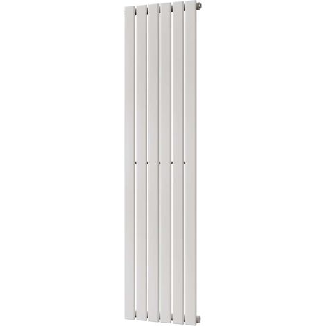 Typhoon - White Vertical Radiator H1600mm x W408mm Single Panel