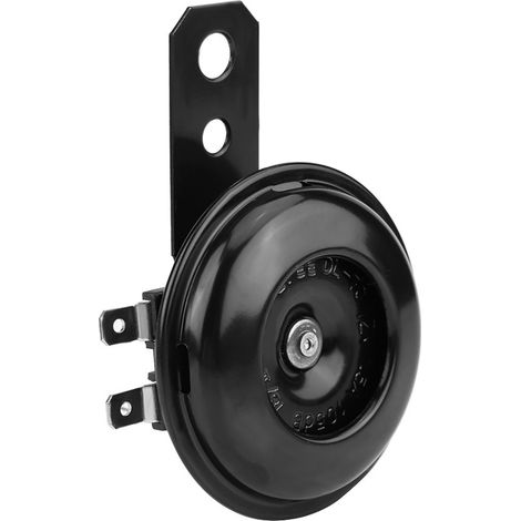 Klaxon électrique 12V, 1,5A, klaxon électrique rond universel étanche pour scooters et véhicules tout-terrain. (1/5)