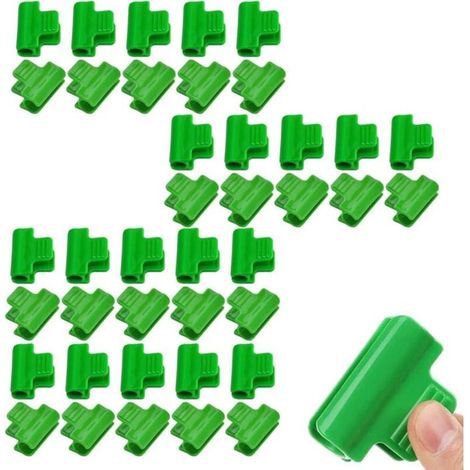 Lot de 40 Pinces en Plastique pour Serres Clips de Fixation pour Jardinage