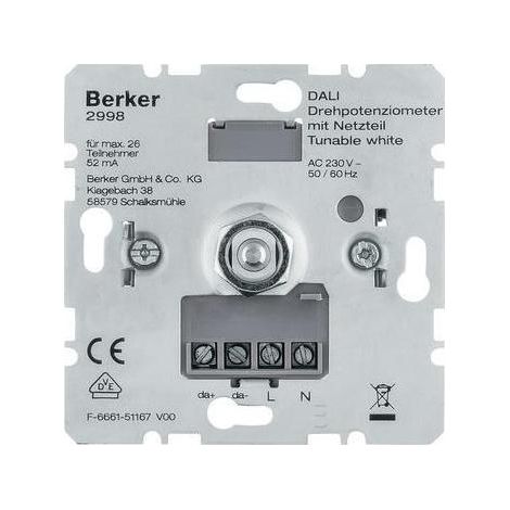 Berker DALI Drehpotenziometer weiß zur Lichtsteuerung (1/5)