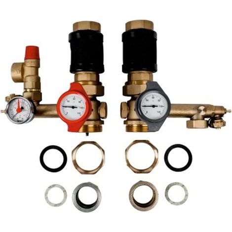 Wolf Gruppo di collegamento circuito di riscaldamento senza pompa per caldaia a condensazione a gas CGB 75/100, 2070434