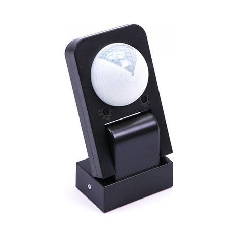 Sensor de movimiento infrarrojo V-TAC de 360°, ángulo ajustable, negro, 1000 W, IP65