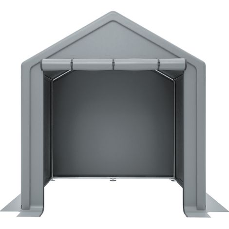 Geräteschuppen 190x170x200cm, Fahrradgarage, Geräteschuppen, Garagenzelt, Gartenhaus Lagerzelt Fahrradschuppen Werkzeugzelt Lagergarage, dunkelgrau