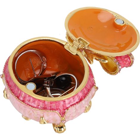 Boîte à bijoux en forme de nœud, rangement exquis et créatif, cadeau pratique, décoration intérieure luxueuse et légère, artisanat. (1/5)