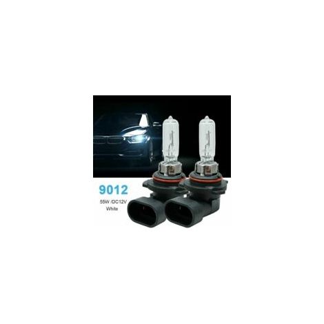 Tigrezy 2 pièces 9012 HIR2 PX22D voiture Phare 12V 55W Clair Halogène Projecteur Ampoule Remplacement, Lumière de Brume DRL Ampoule (1/5)
