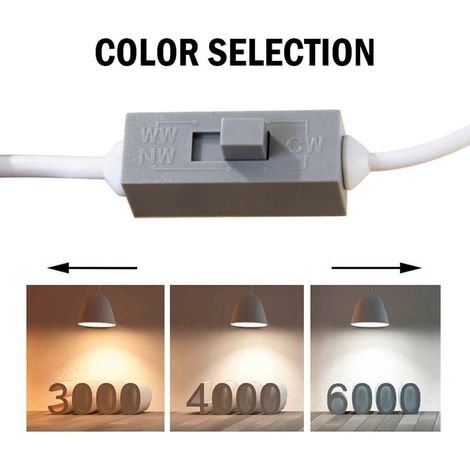 Downlight 30W avec  bouton pour choisir la température de couleur (1/3)
