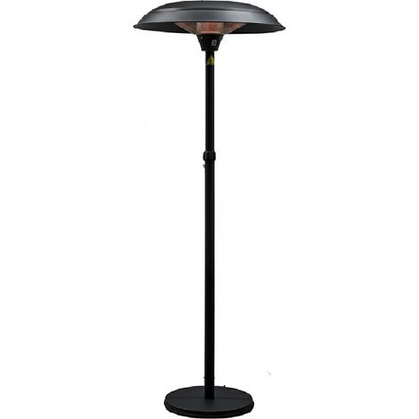 Stufa Fungo Riscaldatore Elettrico Piantana 3000W Carbonio, Stufa Infrarossi Altezza Regolabile 160-205cm, Copertura 12 metri quadri Sicurezza Anti-Caduta per Esterno Patio Terrazzo esterni (1/5)