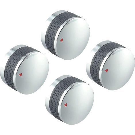 Lot de 4 boutons de commande de 50 mm pour barbecue à gaz extérieur, pièces de rechange et accessoires pour outils de jardin. (1/5)