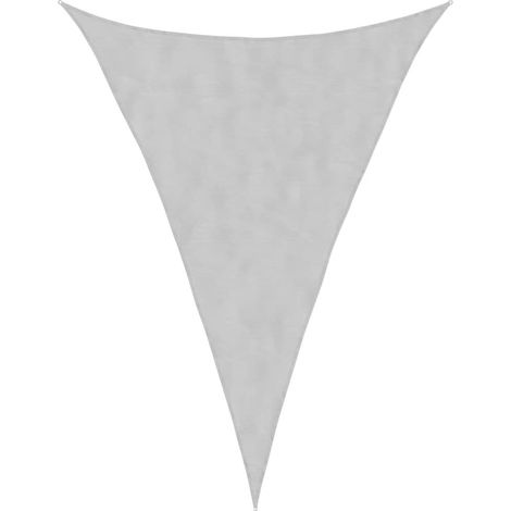 Voile d'ombrage  Voile de parasol gris clair 5x7x7 m 100% polyester oxford