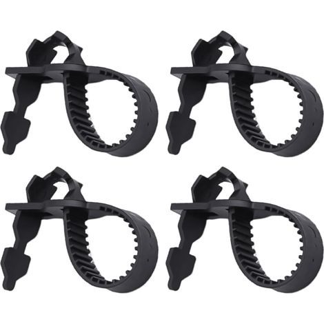 CCYKXAA 4Pcs Garden Ties - Fishbone Binding Tools - Smoothing Ties for Large Shrubs, Trees and Flowering Plants - Black