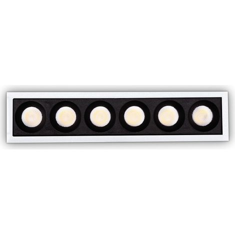 Ideal Lux LIKA Spot LED encastrable 20 W 6x Blanc 3000 K