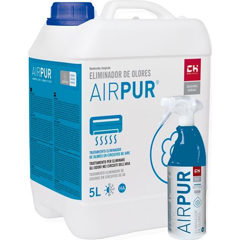 Pack AIRPUR - Garrafa + Pulverizador para Eliminar Olores en Aire Acondicionado Bricoprofesional