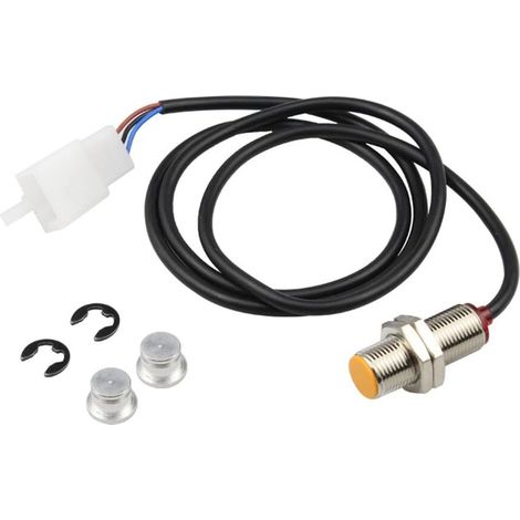 Câble Compteur Vitesse, Asudaro Câble Capteur Compteur Kilométrique Moto Kit Remplacement Compteur Vitesse Moto Aimants à 2 Broches Pour Compteur Kilométrique VTT Avec 2 Aimants (1/5)