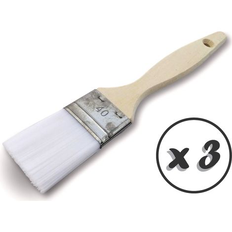 Pinceau de nettoyage queue de morue - Nylon - Largeur 40mm - Unité jetable - Quantité x 3 - Largeur 40 mm