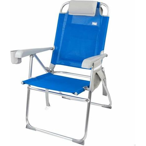 Sedia Pieghevole Colorbaby Azzurro 47 x 63 x 99 cm Spiaggia (1/5)