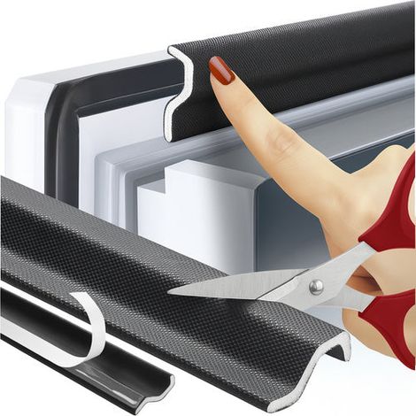 Guarnizione anti corrente nera 26267 gomma resistente alle intemperie (1/5)