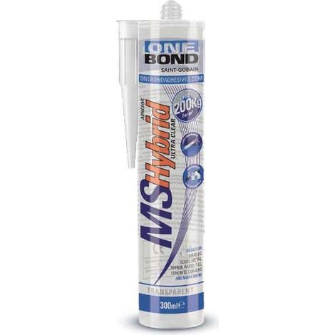 One bond ms hybrid ultra clear 300 ml cartuccia trasparente