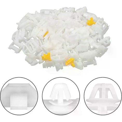 124-teiliges Seitenverkleidungs-Clip-Set für Türverkleidungen der Baujahre 190 W201, 190E und 190D (A00698883578, 0019885081) (1/4)