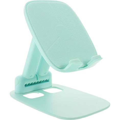 Support de téléphone Pliable pour Bureau : Support Portable pour téléphone Portable - béquille Pliable et réglable - en Alliage pour Bureau, Voyage ou Utilisation (1/5)