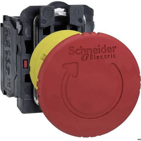 Arrêt Durgence - Bouton Poussoir Réinitialisable - Ø40 Mm - Métal - Pour Machine Industrielle - 1 Pièce (1/2)