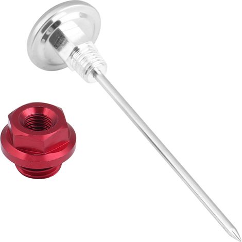 Indicador de temperatura y nivel de aceite de aluminio rojo para motocicletas de motocross de 125 cc. (1/5)