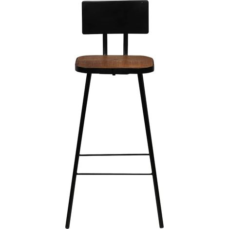Maison Exclusive - Sedie da Bar 4 pz Legno Massello di Recupero (1/5)