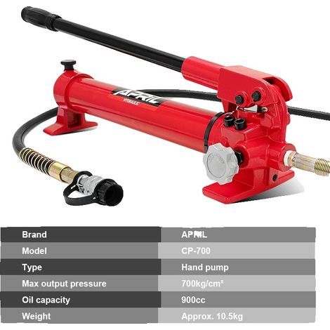 Bomba hidráulica manual, diseño portátil, alta capacidad de presión, CP-700 (1/2)
