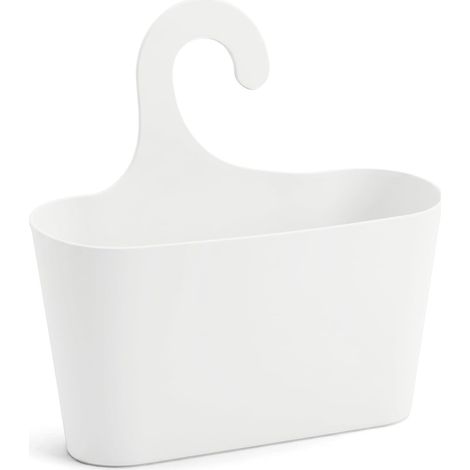 Panier de Douche Blanc avec Crochet Bain accrochable pour Tout Avoir «à portée de Main» Universelle Caddy (1/4)