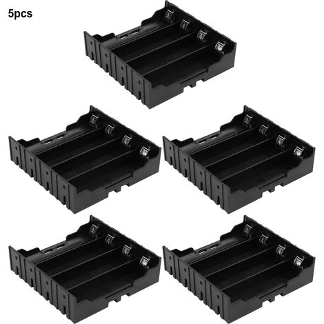 Support de boîte de batterie, 5 pièces, mallette de rangement, système d'alimentation avec broche rigide pour 4x18650