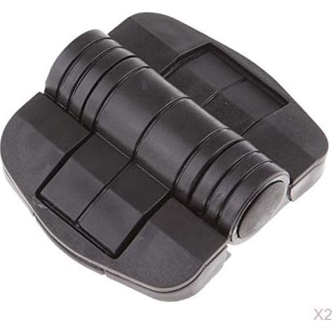 2 Charnières En Plastique Pliables pour Porte de Placard (1/5)