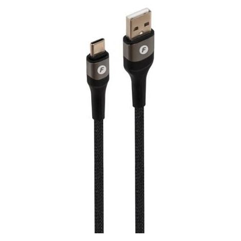 Cable USB 2.0 Tipo-C Fonestar USB-CA/ USB Tipo-C Macho - USB Macho/ 480Mbps/ 1m/ Negro