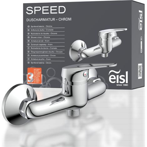 EISL NI168SCR Miscelatore per doccia, miscelatore monocomando per tubo doccia, semplice collegamento al tubo doccia standard, cromato (1/5)