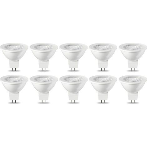 Basics 10er-Pack GU5.3 MR16 5W LED-Spotlampen (entspricht 35W) Warmweiß Nicht dimmbar [Energieklasse G] (1/5)