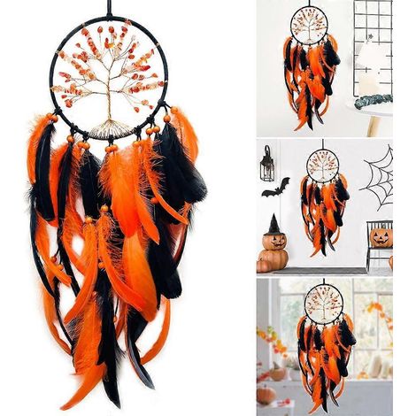 Attrape-rêves en cristal d'Halloween pour une décoration de chambre à énergie positive (1/4)