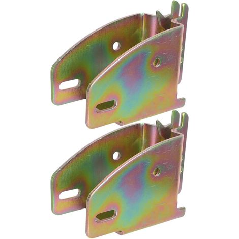 Support de Douille pour Rails E en Alliage Robuste, Lot de 2 Pièces, Résistance aux Intempéries, Design Épuré pour Espaces Intérieurs et Remorques (1/5)