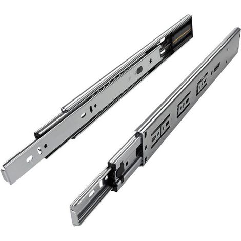 Coulisse à billes avec amortisseur 45 kg - Longueur : 450 mm - (1/4)