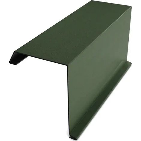 Bordure de fronton, 2000 × 312,5 × 0,5 mm, vert mat RAL 6020