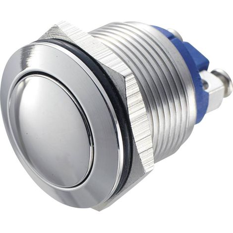 TRU COMPONENTS GQ 19B-S Bouton-poussoir antivandalisme 48 V/DC 2 A 1 x Off/(On) à rappel IP65 1 pc(s) D79582 (1/4)