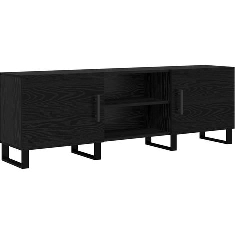 Maison Exclusive - Meuble TV Chêne noir 150 x 30 x 50 cm Bois d'ingénierie
