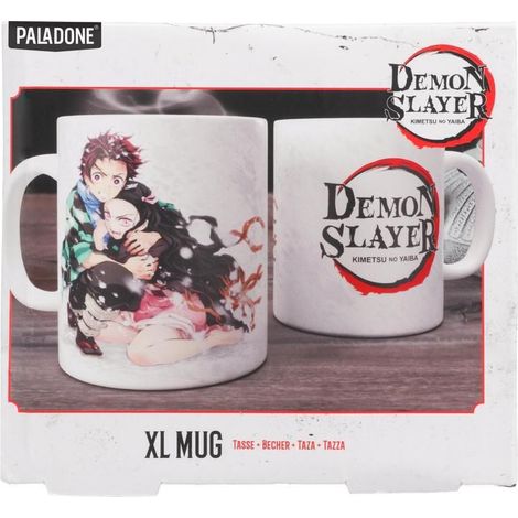Taza Tanjiro Y Nenzuko Tamaño Xl