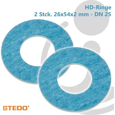 STEDO HD Pressdichtung für Einrohrgaszähler, 26 x 54 x 2 mm (VE 2 Stück), nach DIN DVGW 3535-6 (1/3)