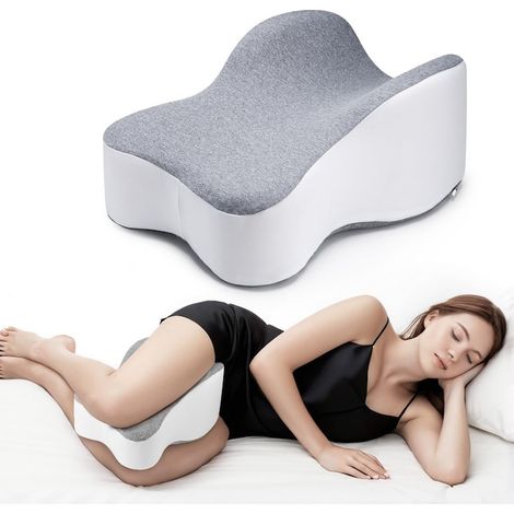Cuscino ortopedico per gambe e ginocchia Suporto, Dnntunk, cuscino lungo per ginocchia, in memory foam, con fodera rimovibile, utile per alleviare sciatica, mal di schiena, dolori all'anca, al ginocch (1/5)