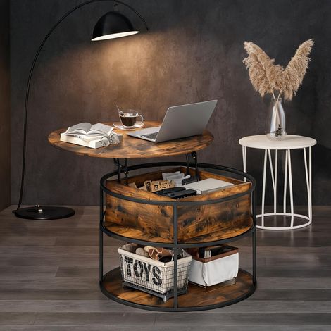Table basse en panneau de particules acier 80 x 80 x 61,5 cm (1/5)