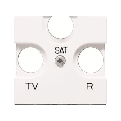 Zenit Enjoliveur Tv/R/Sat Terminale 2 Modules Blanc 2CLA225200N1101 ABB N2252BL