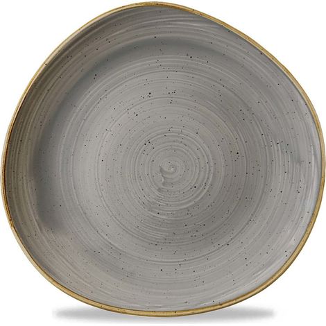 Assiette ronde en grès gris Stonecast - 286 mm - Finedine (1/5)