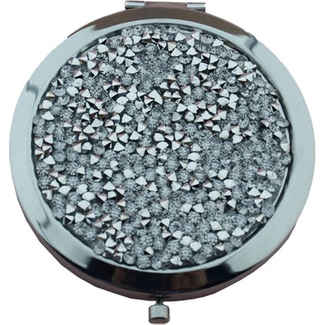 Miroir De Maquillage Pliant - Miroir De Poche Rond Double Face - Pour Voyage Et Sac À Main - 1 Pièce (1/5)