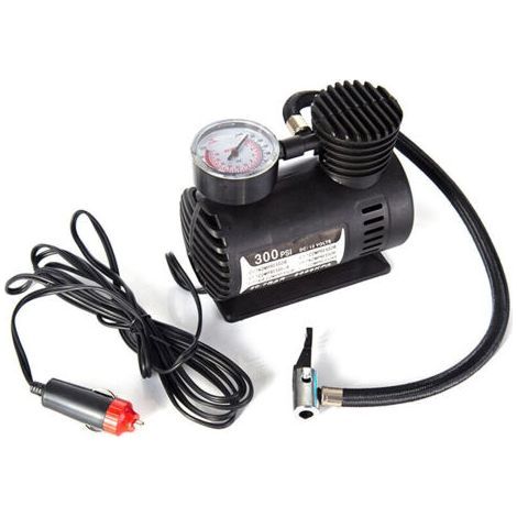 Inflador, Mini bomba de inflado eléctrico para coche, inflador de aire de neumáticos portátil, bomba de compresor automático de 300PSI para coche, motocicleta, baloncesto (1/5)